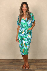 Connor V-Neck Midi Dress (Wild + Free)