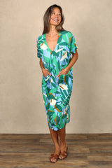 Connor V-Neck Midi Dress (Wild + Free)