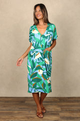 Connor V-Neck Midi Dress (Wild + Free)