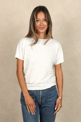 Luna Wrap Top (Heather Ash)