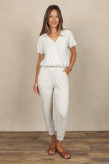 Luna Wrap Top (Heather Ash)