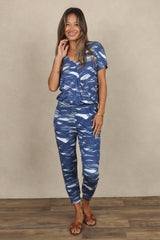 Luna Wrap Top (Indigo Waves)