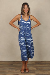 Paisley Jumpsuit (Indigo Waves)