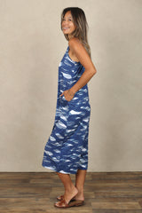 Paisley Jumpsuit (Indigo Waves)