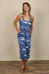 Paisley Jumpsuit (Indigo Waves)