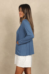Sandy Cardigan (Denim Blue)