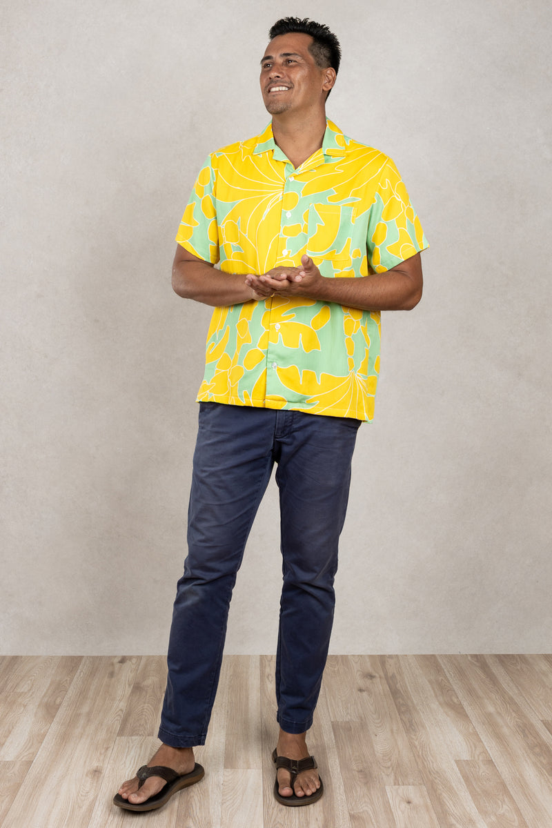 Tom Aloha Shirt (Sunshine Palm)