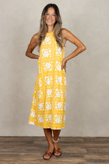 Chris Midi Tank Dress (Golden Lei)