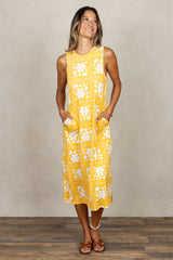Chris Midi Tank Dress (Golden Lei)