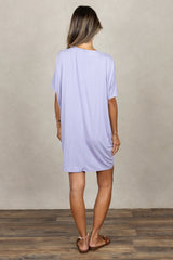 Jade Pleated Kaftan Dress (Lavender)