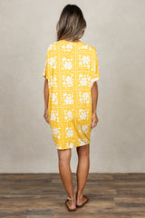 Jade Pleated Kaftan Dress (Golden Lei)