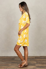 Jade Pleated Kaftan Dress (Golden Lei)