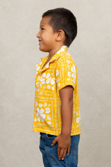 Mini Ronnie Aloha Shirt (Golden Lei)