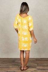 Yuki Gathered Dress (Golden Lei)