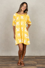 Yuki Gathered Dress (Golden Lei)