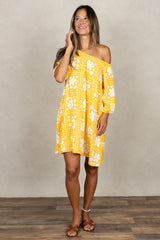Yuki Gathered Dress (Golden Lei)