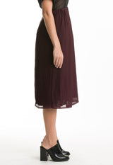Pembroke Pleated Midi Skirt - M