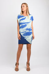 Kit Dress (Wave Print/Blue) - S