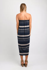 Ellie Convertible Dress/Skirt (Navy Mixed Stripe) - L