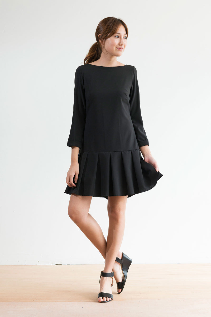 Wimbledon Dress (Black) - XS