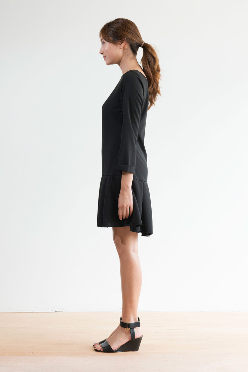 Wimbledon Dress (Black) - XS