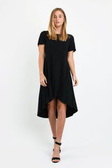 Mariella Dress (Gray Stripe) - S