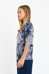 Meg Boatneck Top (Tie Dye) - XS