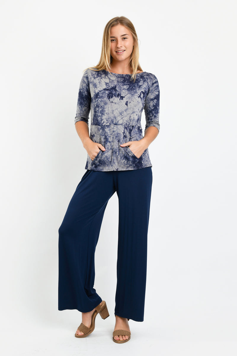 Meg Boatneck Top (Tie Dye) - XS