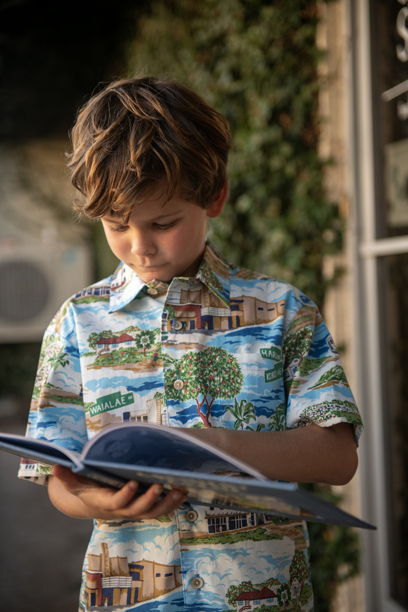 Kahala x Keep it Kaimuki Keiki Aloha Shirt