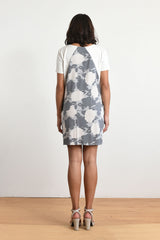 Tina Color-block Dress (Floral/Ivory) - XS