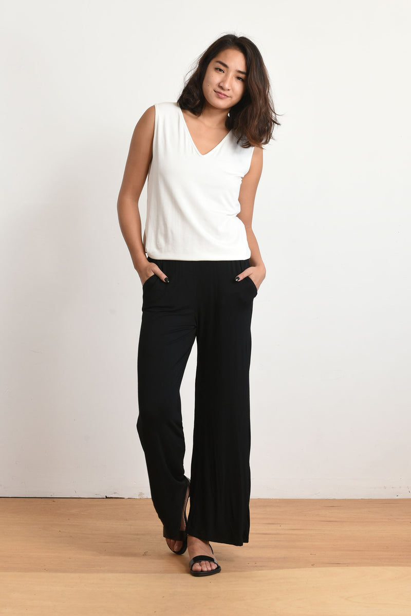 Parker Jumpsuit (Ivory/Black) - S