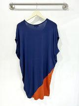 Kit Dress (Navy/Rust) - M