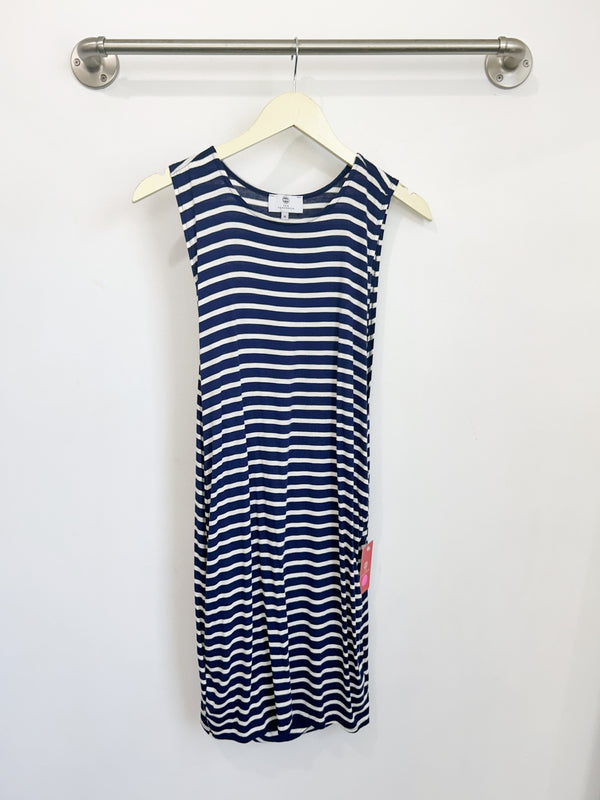 Brandon Tank Dress (Navy Stripe) - M