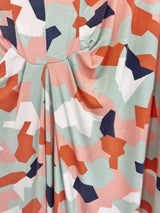 Jade Pleated Kaftan Dress (Kaimana Sunset) - L