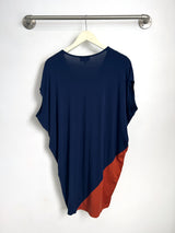 Kit Dress (Navy/Rust) - S