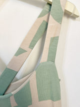 Milly Cross Back Dress (Sea Salt Deco) - M