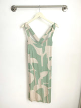 Milly Cross Back Dress (Sea Salt Deco) - M