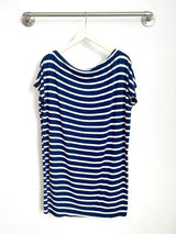Brooke Dress (Navy Stripe) - M
