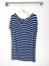Brooke Dress (Navy Stripe) - M