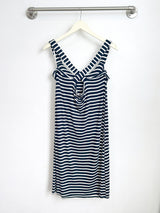 Milly Dress (Navy Stripe) - L