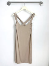 Milly Cross Back Dress (Cocoa) - M