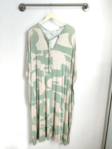 Mahina Kaftan Maxi (Sea Salt Deco Print) - M/L