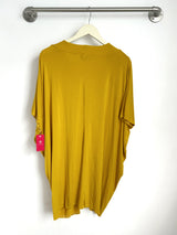 Jade Pleated Kaftan Dress (Dandelion) - L
