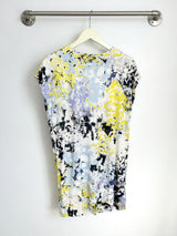Dawn V-Neck Dress (Yellow Ink Blot) - XS