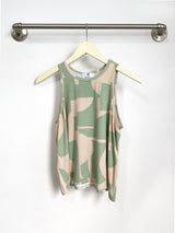 Michael Racer Tank Top (Sea Salt Deco Print) - S