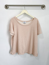 Asher Fleece Tee (Blush) - XS/S