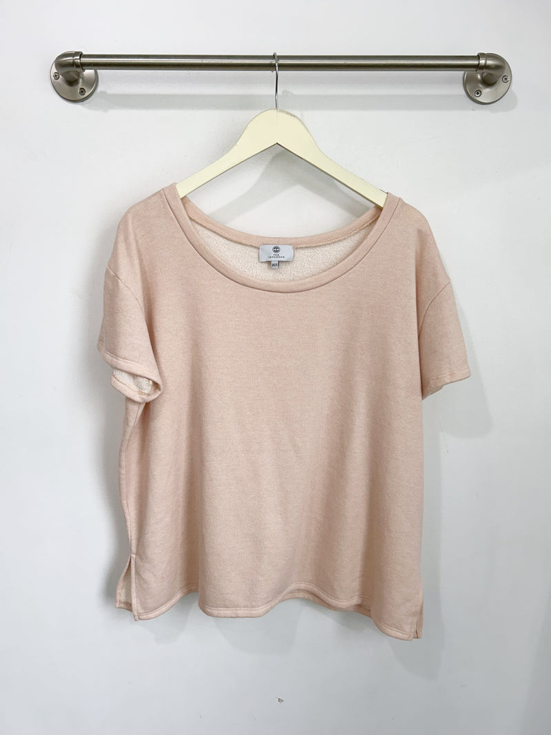 Asher Fleece Tee (Blush) - XS/S
