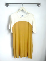 Penelope Color Block Dress (Yellow/Ivory) - M