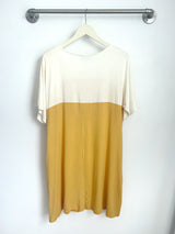 Penelope Color Block Dress (Yellow/Ivory) - M