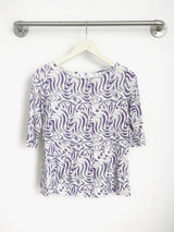 Meg Boatneck Top (Wandering Lavender) - S